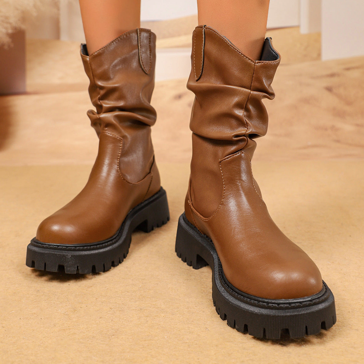 Vintage inspirierte Orthopädische Stiefel