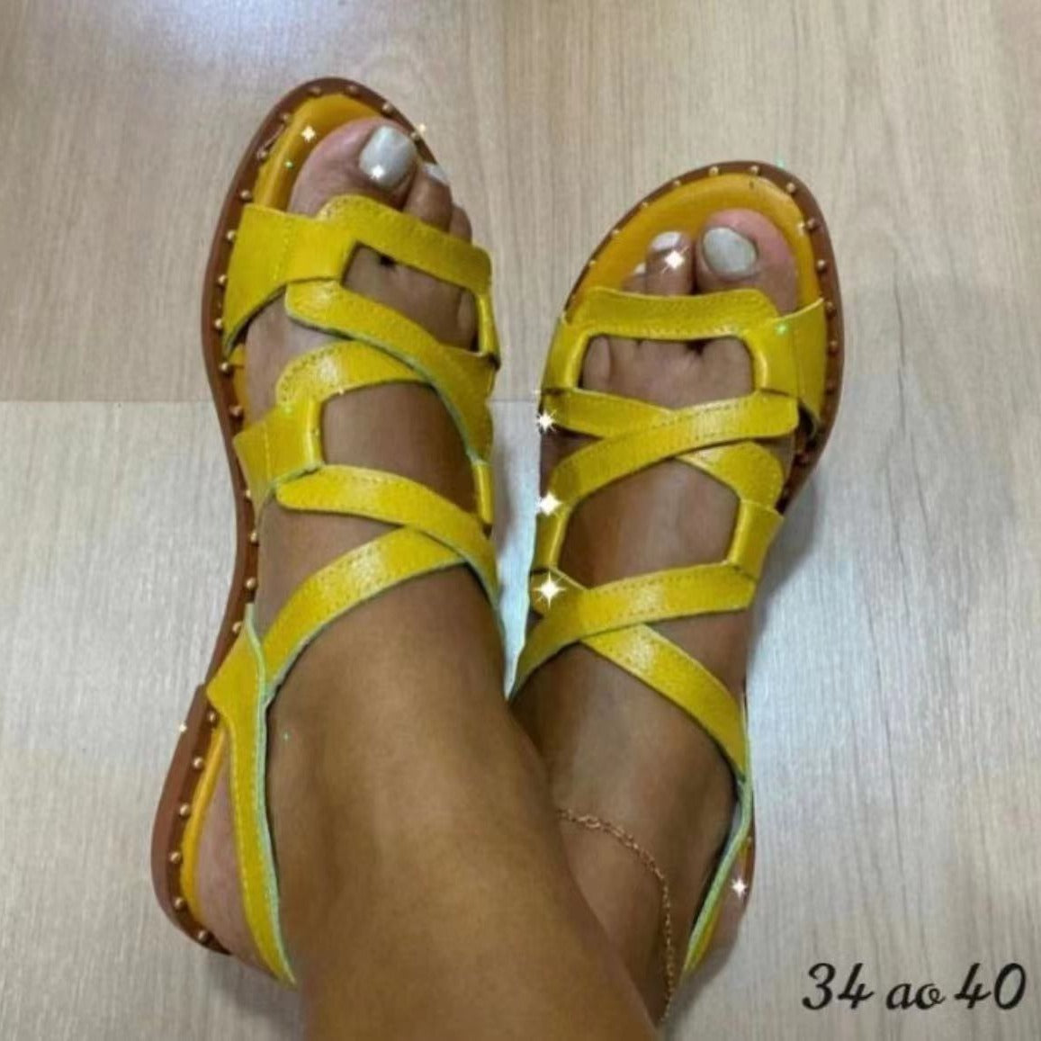 Vintage inspirierte Orthopädische Sandalen