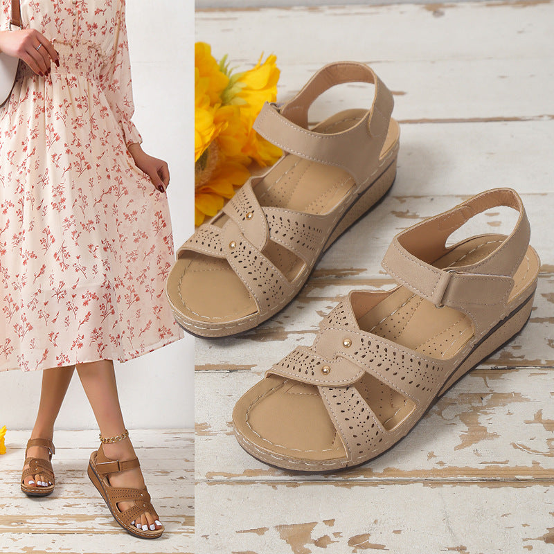 Vintage inspirierte Orthopädische Sandalen