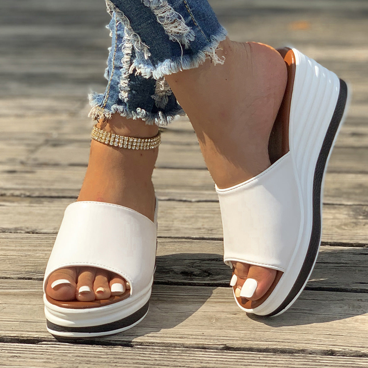 MW | Fischmaul Keile Sommer Sandalen
