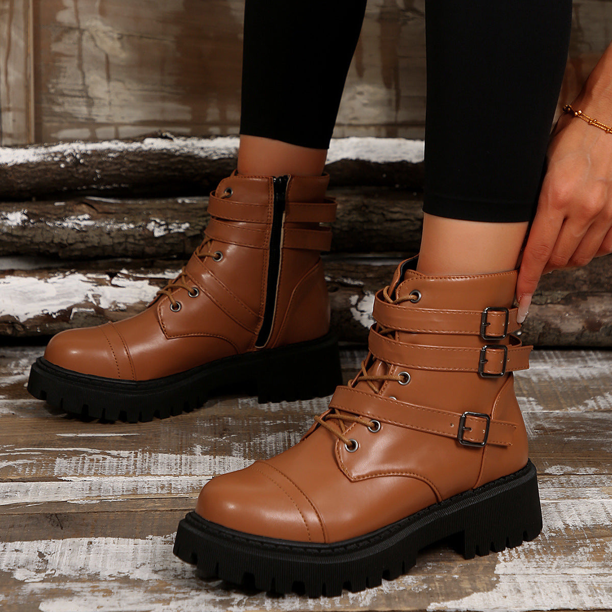Vintage inspirierte Orthopädische Stiefel