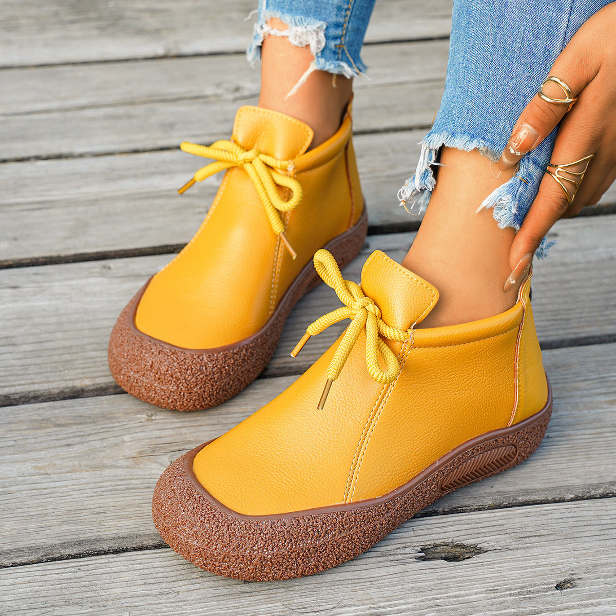 Klassische Orthopädische Stiefel mit zeitlosem Stil