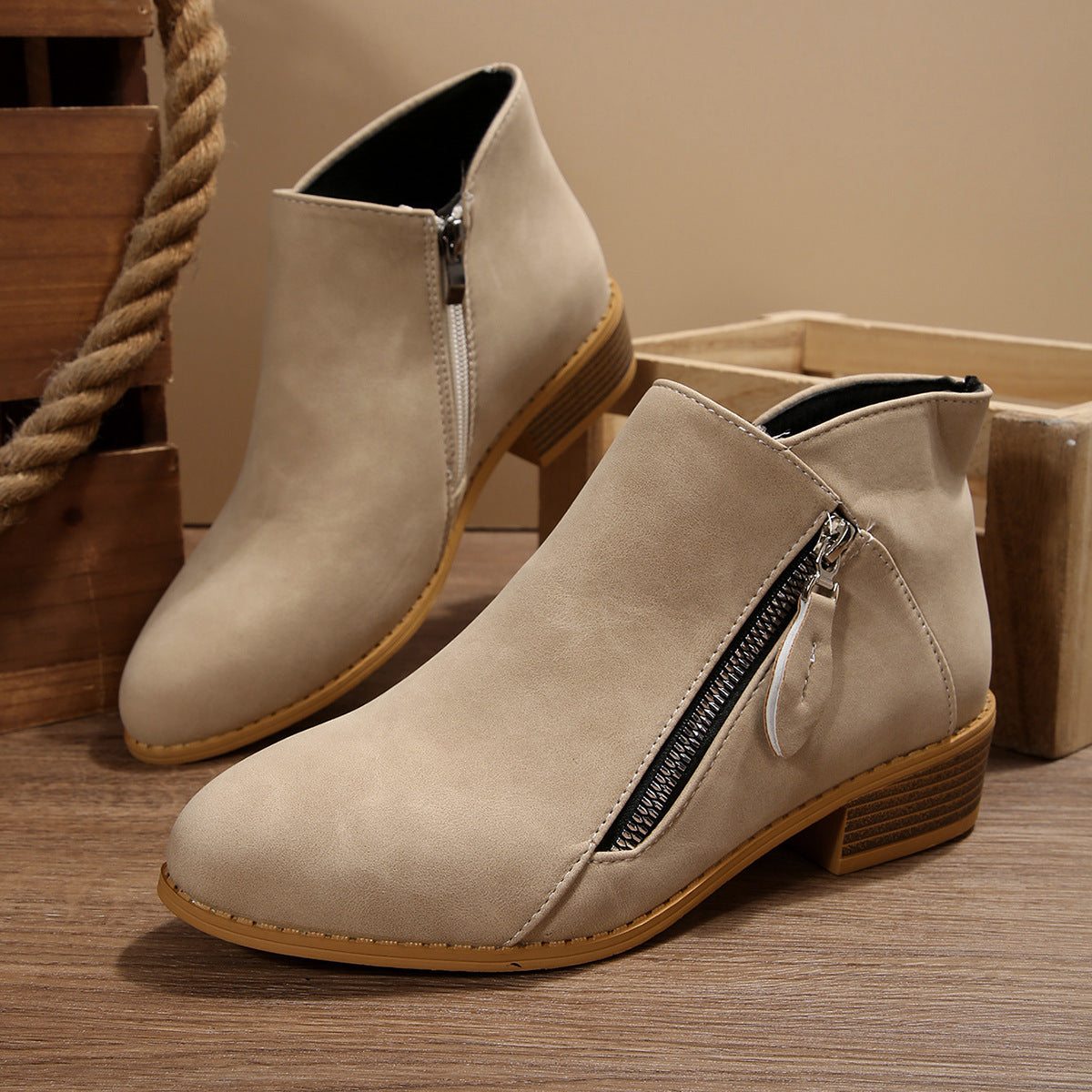 Vintage inspirierte Orthopädische Stiefel