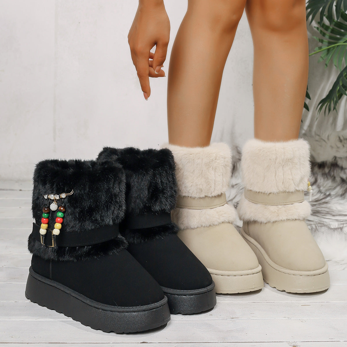 Vintage inspirierte Orthopädische Stiefel