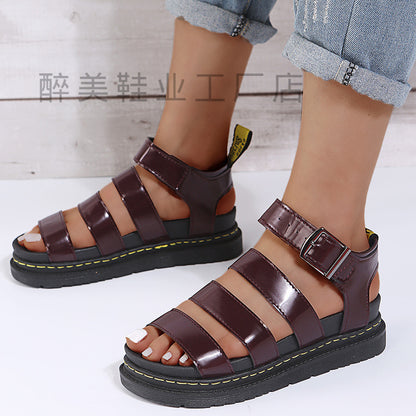 Vintage inspirierte Orthopädische Sandalen