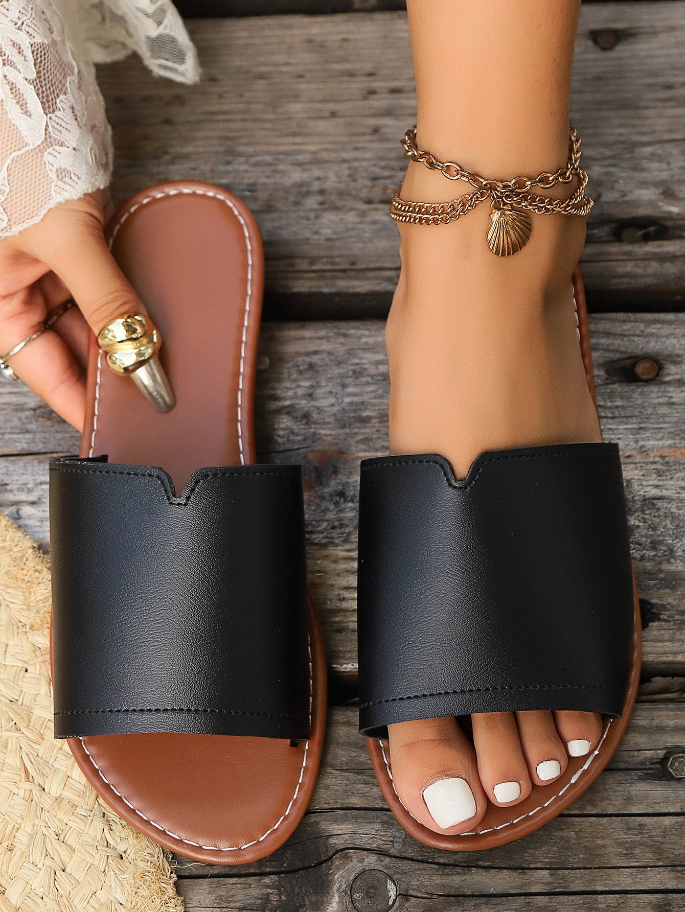 Vintage inspirierte Orthopädische Sandalen