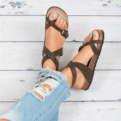 Klassische Orthopädische Sandalen mit zeitlosem Stil
