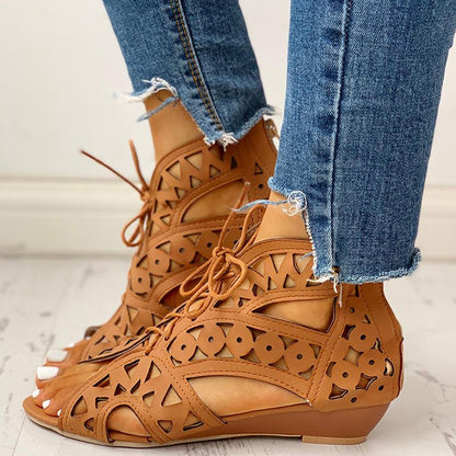 Vintage inspirierte Orthopädische Sandalen