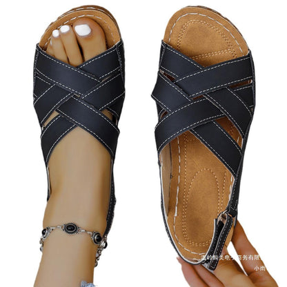Klassische Orthopädische Sandalen mit zeitlosem Stil