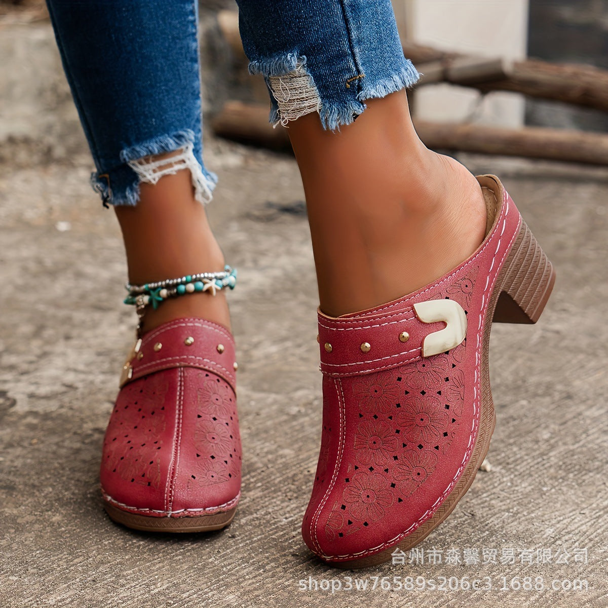 Vintage inspirierte Orthopädische Sandalen