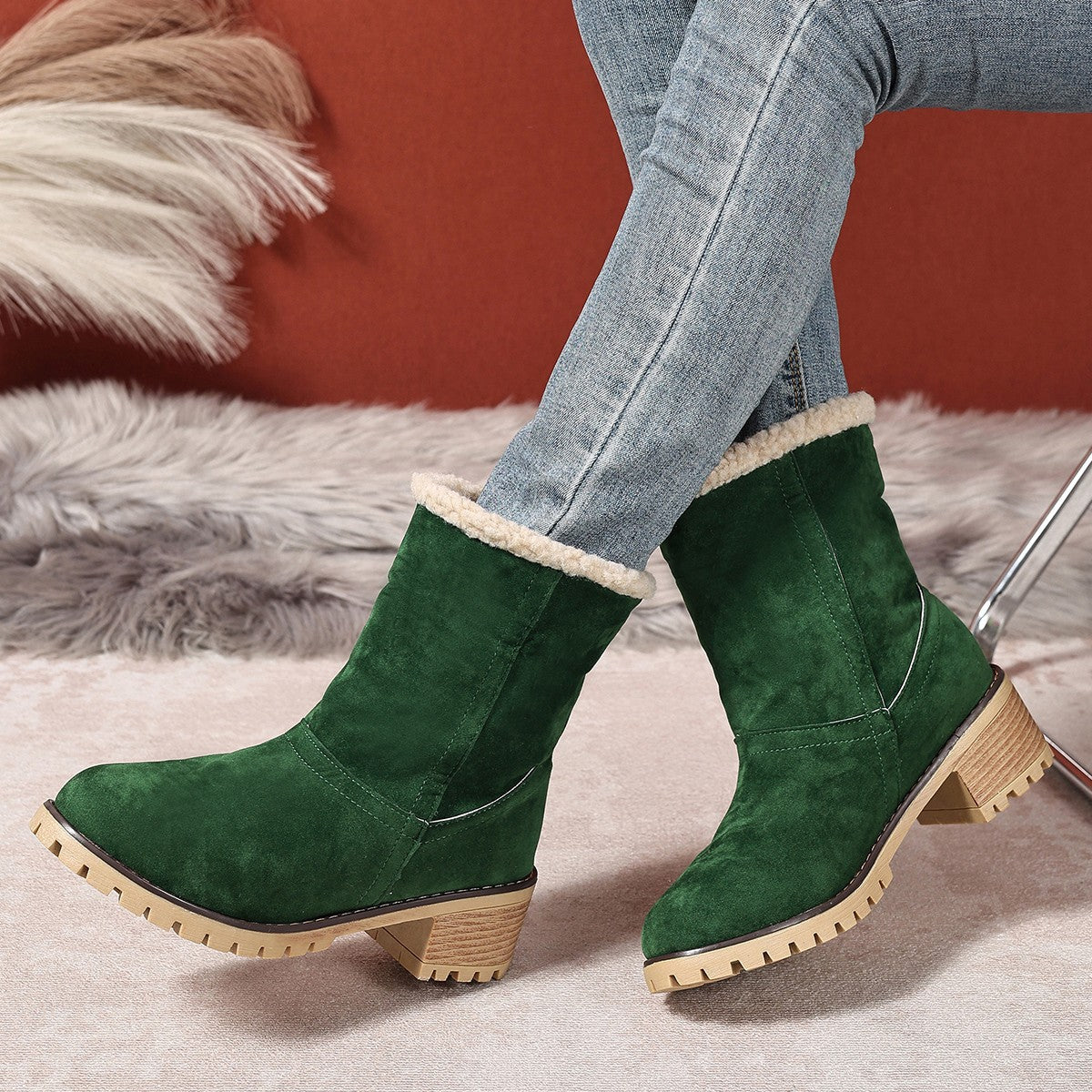Schicke Orthopädische Stiefel mit einzigartigem Design