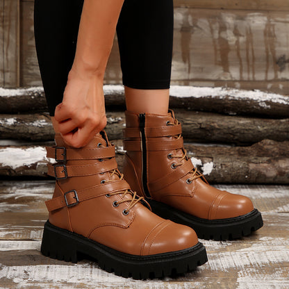 Vintage inspirierte Orthopädische Stiefel