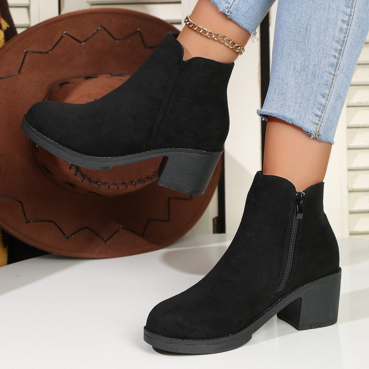 Vintage inspirierte Orthopädische Stiefel