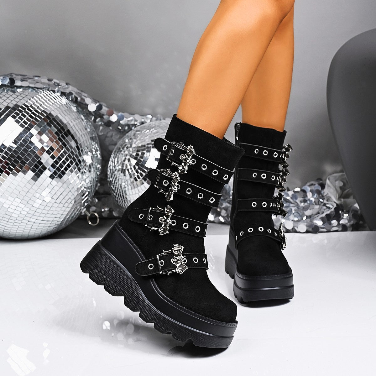 Vintage inspirierte Orthopädische Stiefel