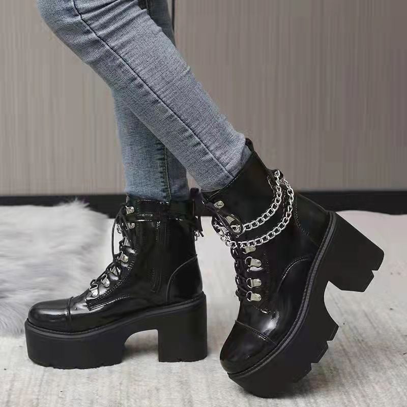 Vintage inspirierte Orthopädische Stiefel
