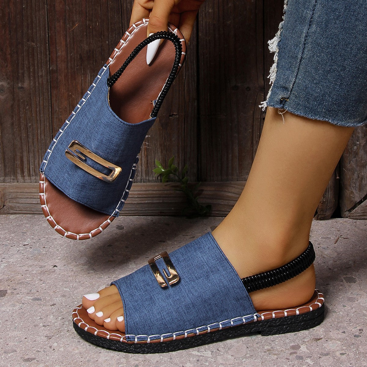 Vintage inspirierte Orthopädische Sandalen