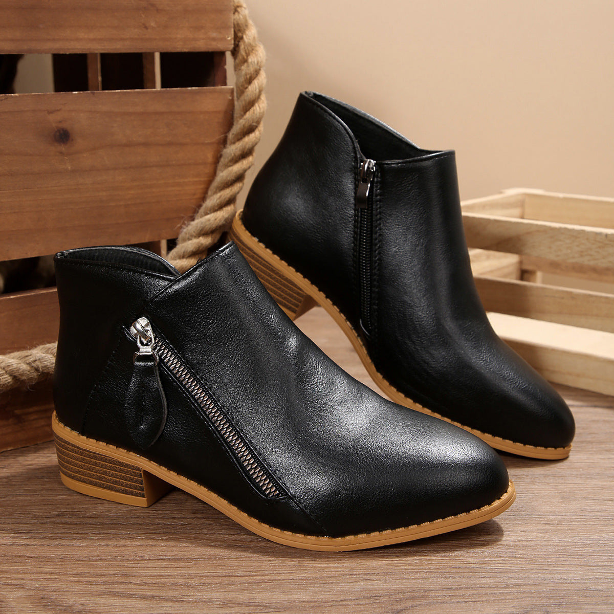 Vintage inspirierte Orthopädische Stiefel