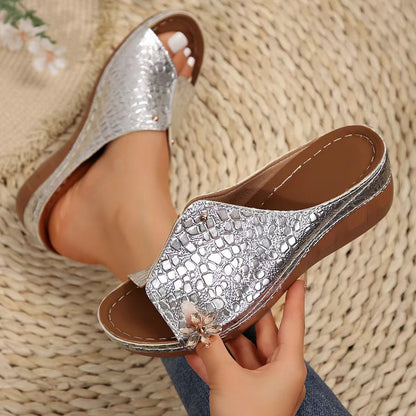 Vintage inspirierte Orthopädische Sandalen