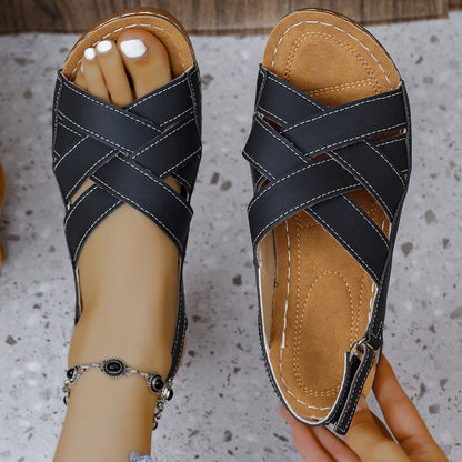 Klassische Orthopädische Sandalen mit zeitlosem Stil