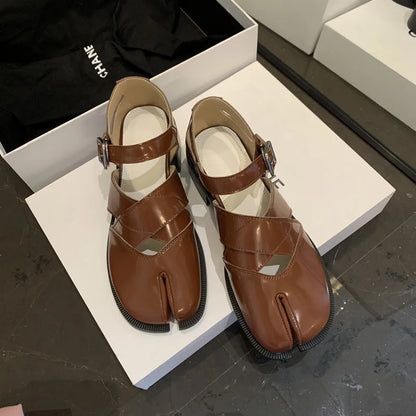 MW | Ledersandalen mit geteilter Zehe
