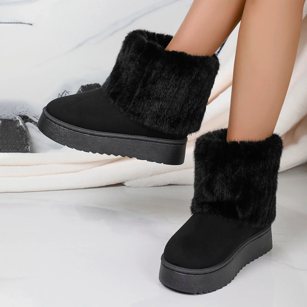 Stützende und trendige orthopädische Stiefel