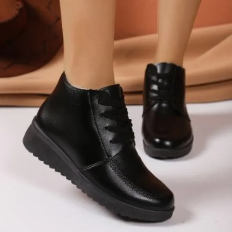 Stützende und trendige orthopädische Stiefel