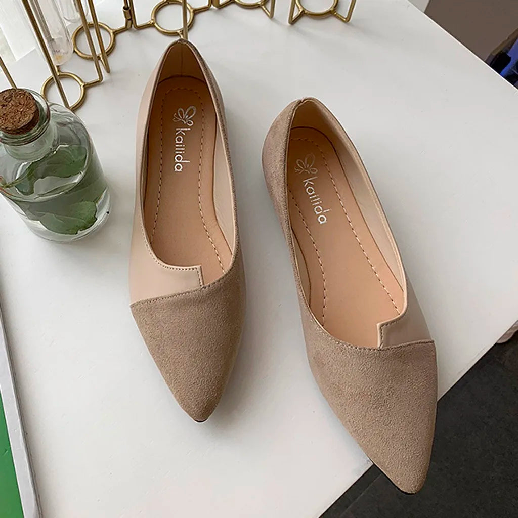 Modische und stützende orthopädische Ballerinas