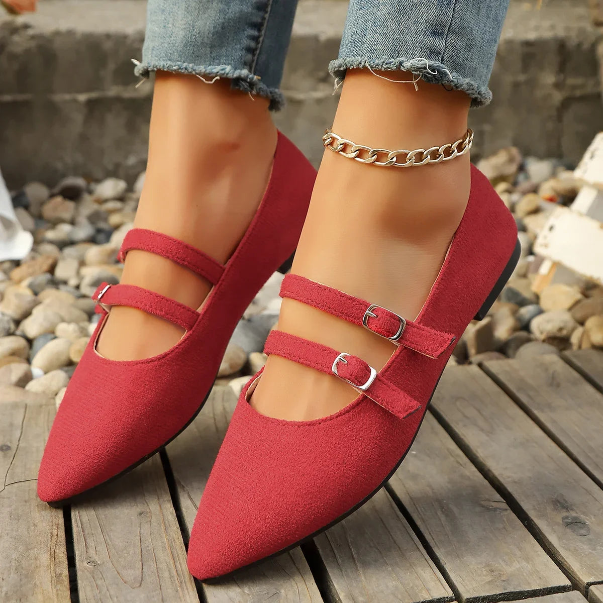 Elegante und stützende orthopädische Ballerinas