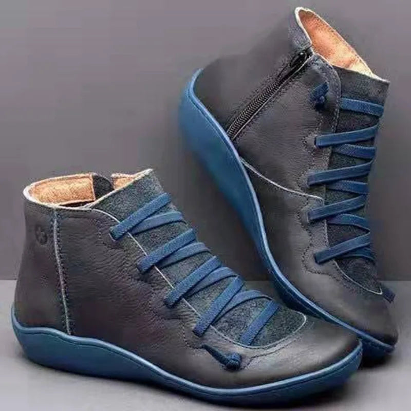 Lässige und stützende orthopädische Stiefel
