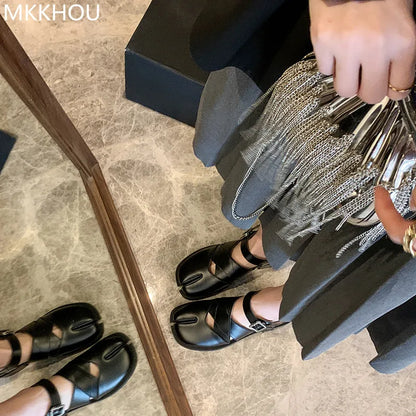 MW | Leder Split Toe Flats