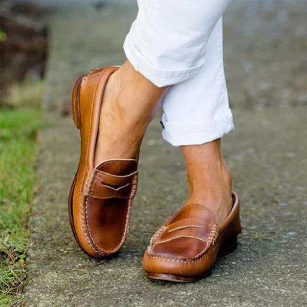 MW | Womens Causal Flats Oxfords Slip On Round Toe Loafers