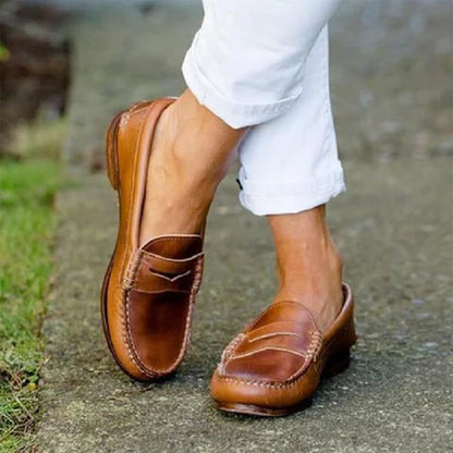 MW | Womens Causal Flats Oxfords Slip On Round Toe Loafers