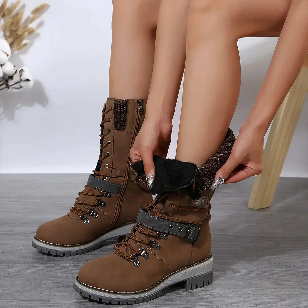 Klassische Orthopädische Stiefel mit zeitlosem Stil