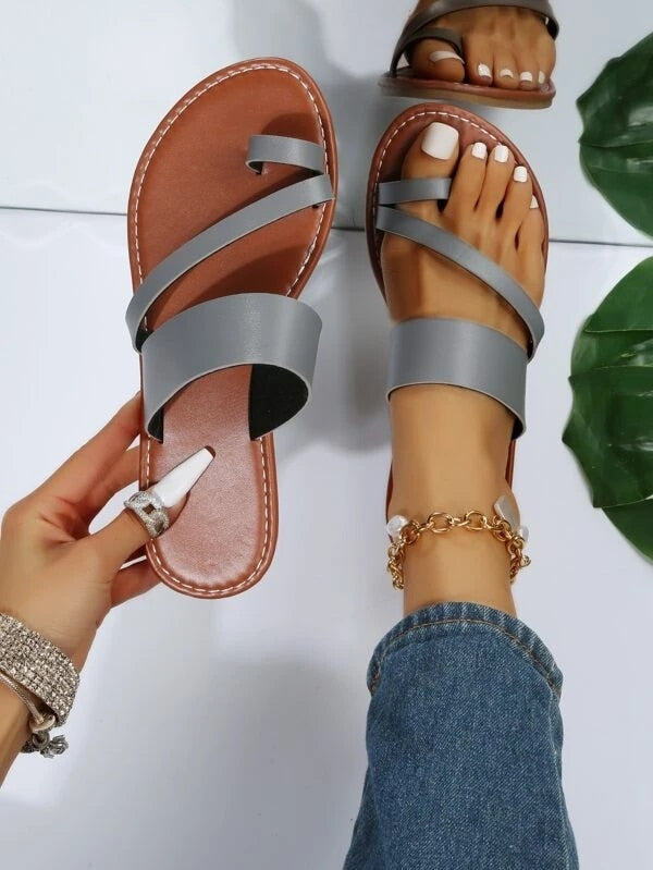 MW | Womens Sommer Peep Toe Sandalen