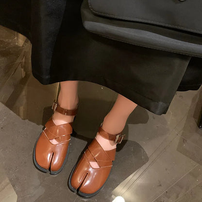 MW | Ledersandalen mit geteilter Zehe