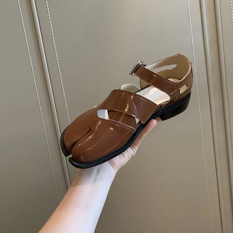 MW | Ledersandalen mit geteilter Zehe