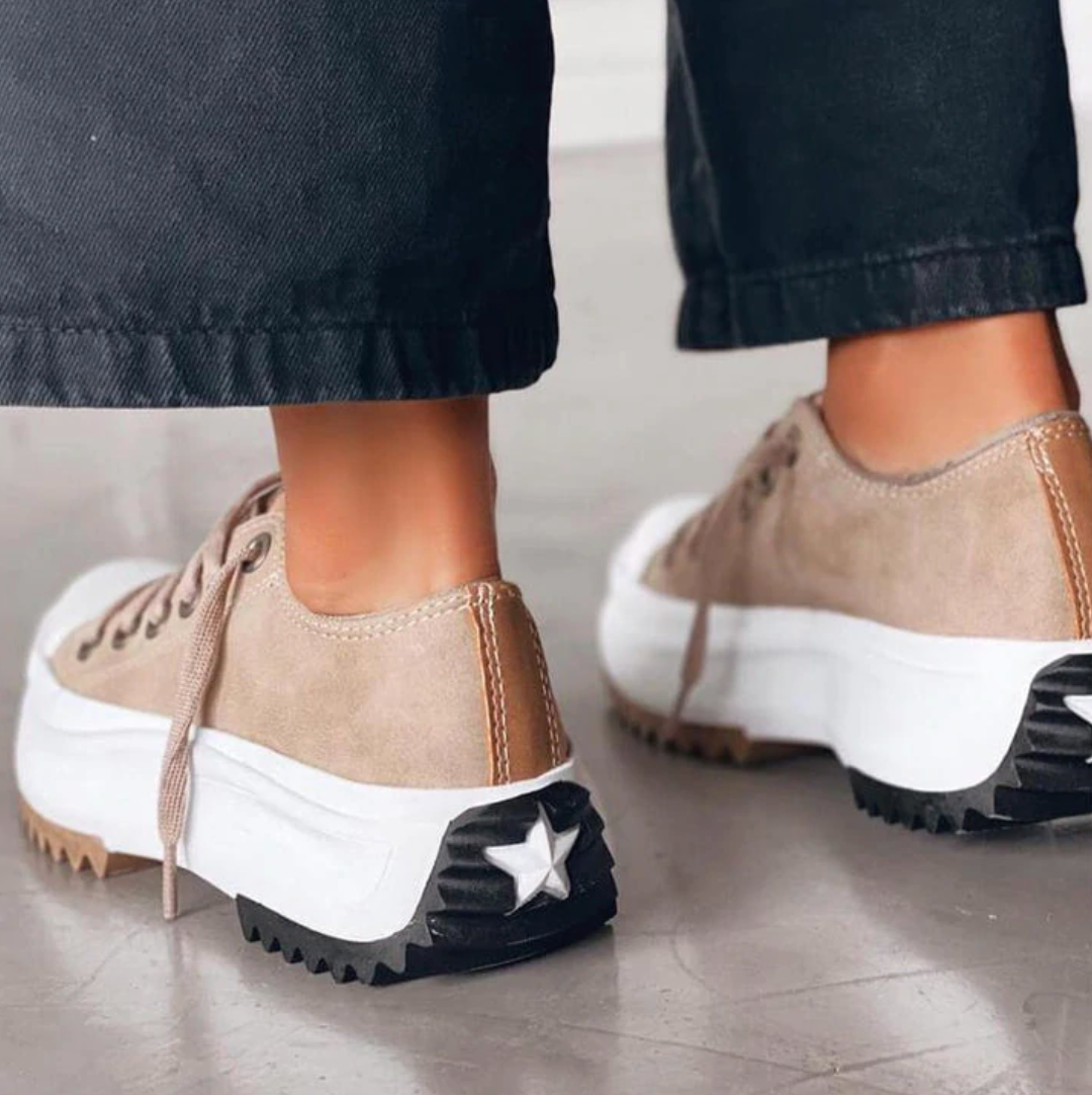 MW | Leder Plateau-Schnürschuh