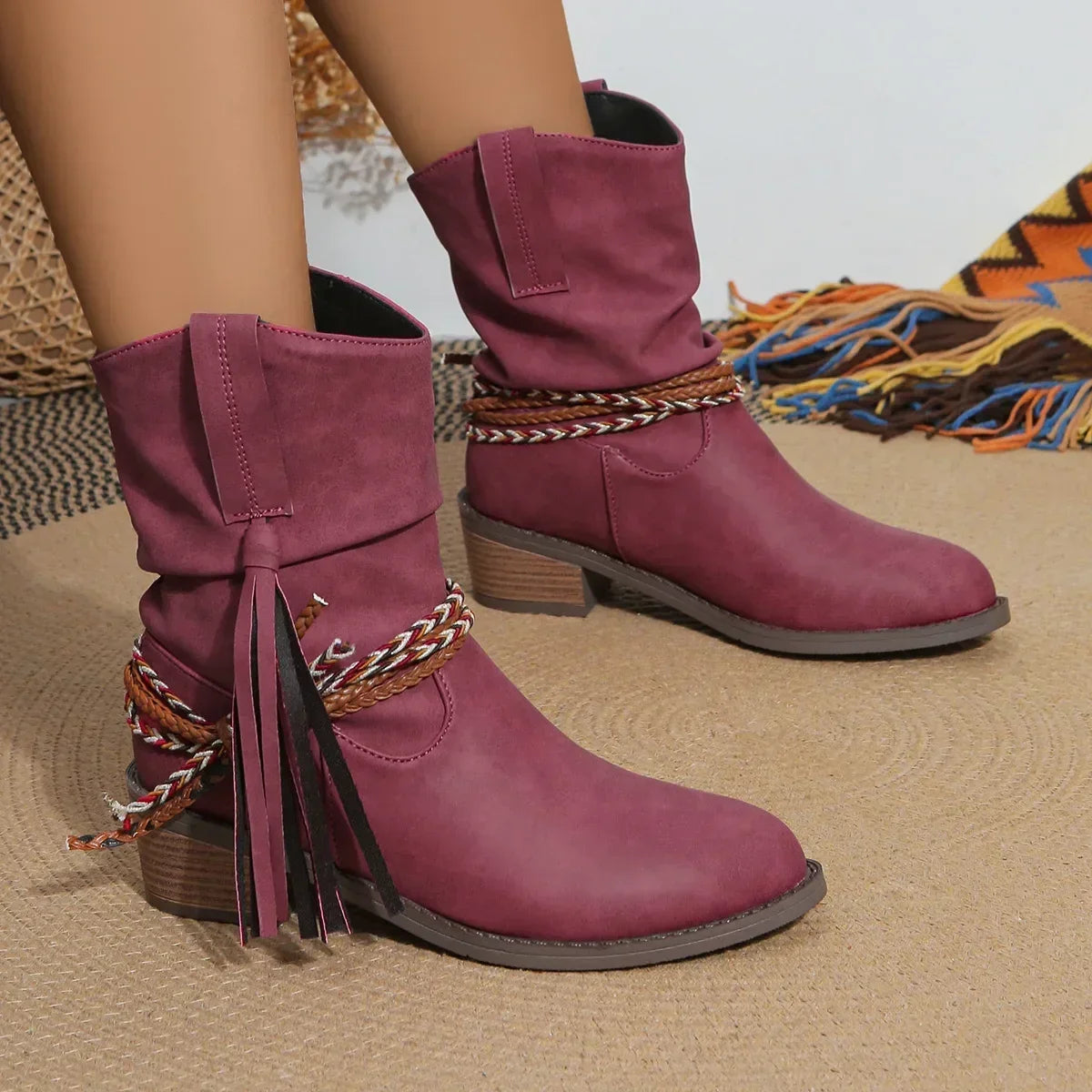 Lässige und stützende orthopädische Stiefel