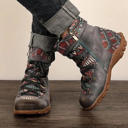 Stützende und trendige orthopädische Stiefel