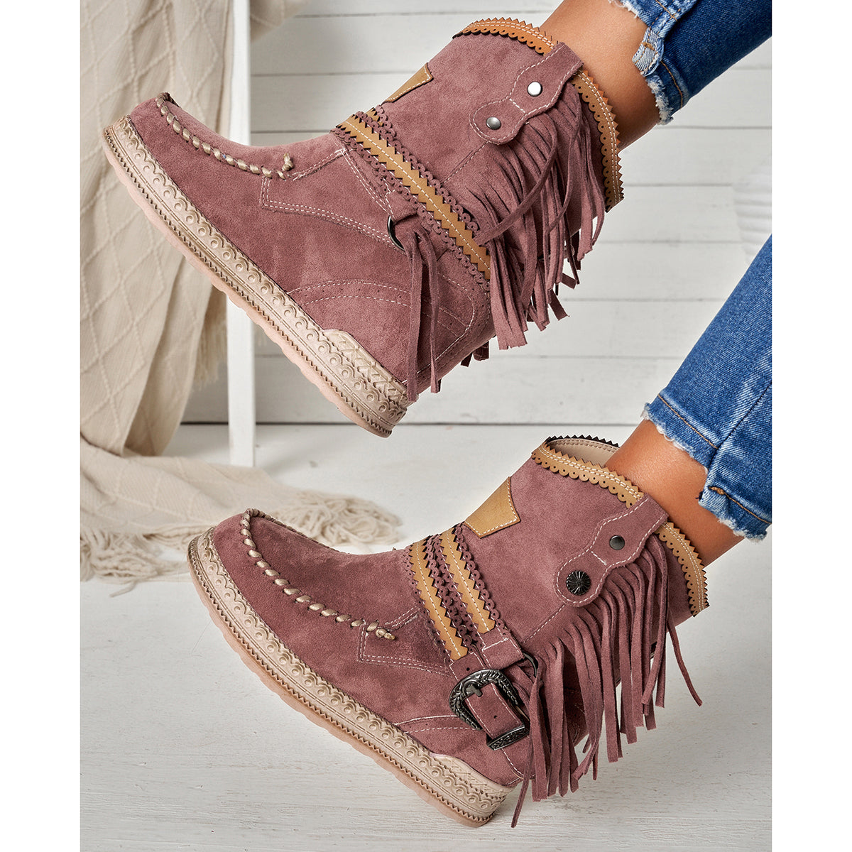Schicke Orthopädische Stiefel mit einzigartigem Design