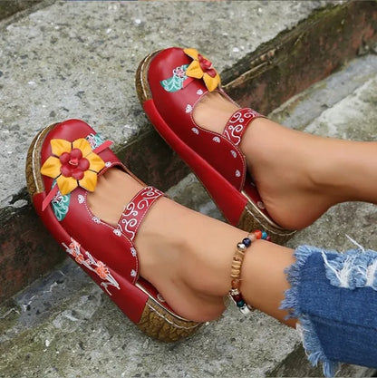 MW | Sommer Blume Design Keil hohl aus Schuhe