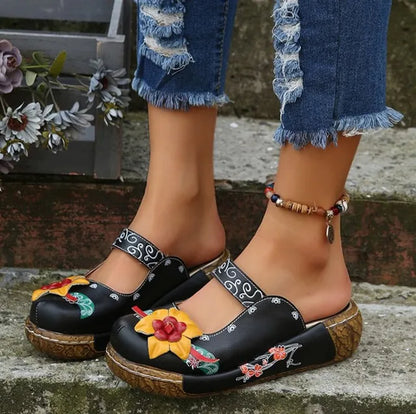 MW | Sommer Blume Design Keil hohl aus Schuhe