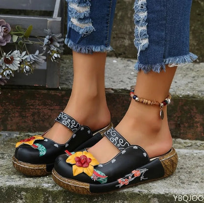MW | Sommer Blume Design Keil hohl aus Schuhe