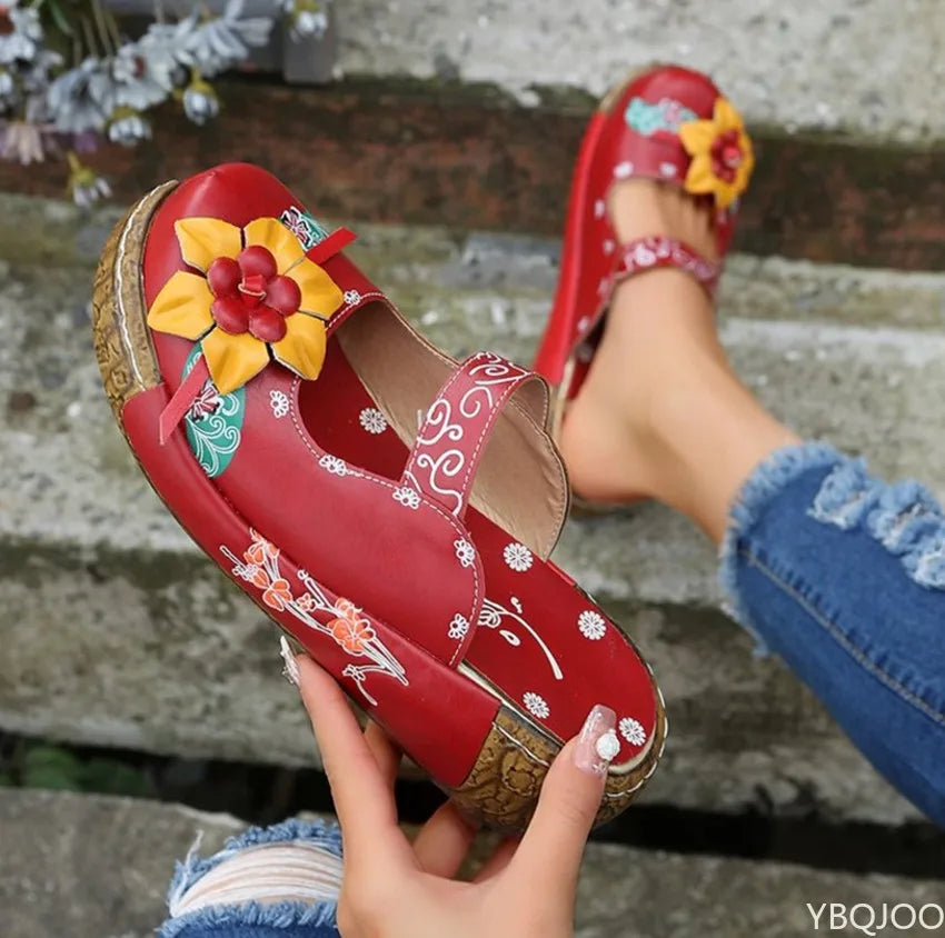 MW | Sommer Blume Design Keil hohl aus Schuhe