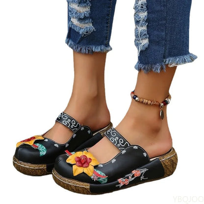MW | Sommer Blume Design Keil hohl aus Schuhe