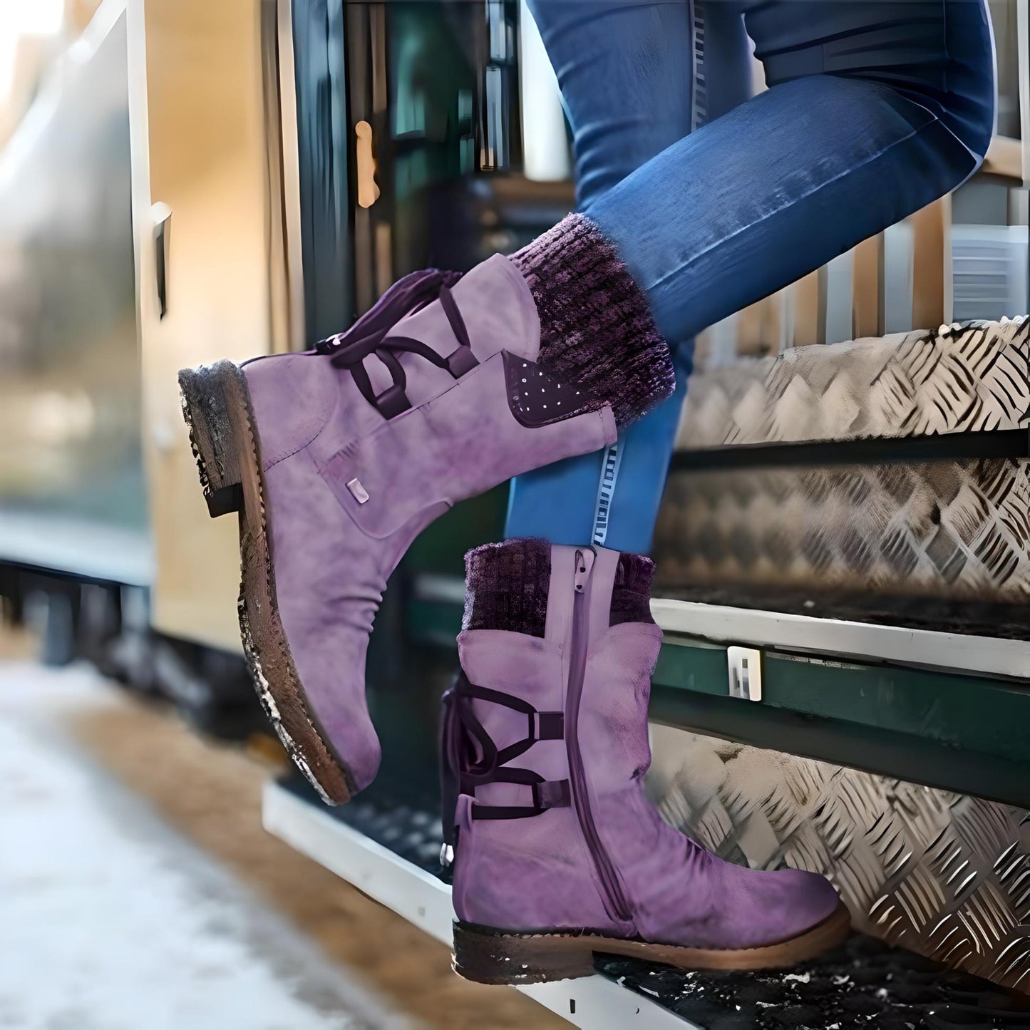 Klassische Orthopädische Stiefel mit zeitlosem Stil