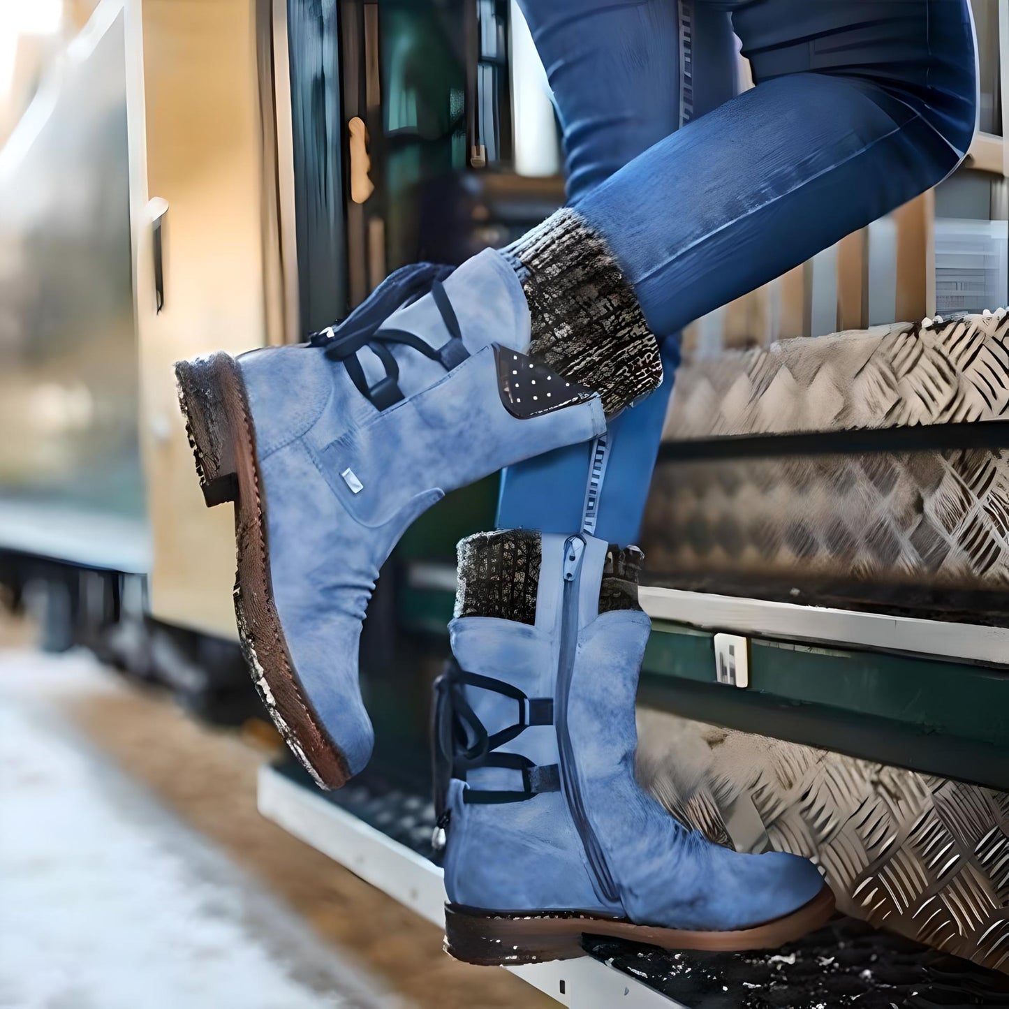 Klassische Orthopädische Stiefel mit zeitlosem Stil