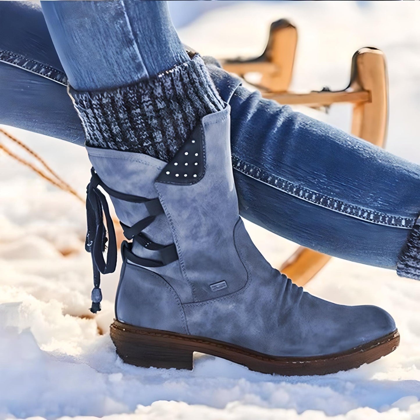 Klassische Orthopädische Stiefel mit zeitlosem Stil