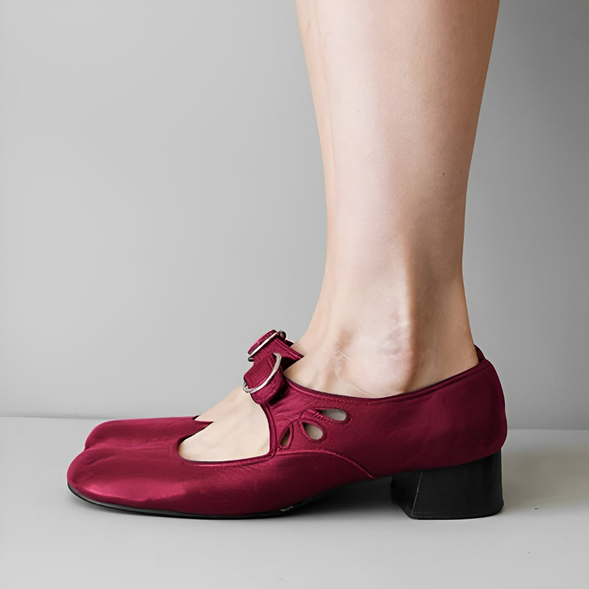 MW | Sommer Vintage Sandalen mit niedrigem Absatz