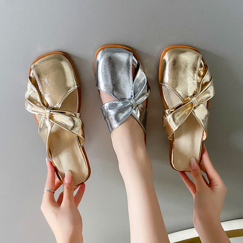 MW | Geschlossene Sandalen mit quadratischer Spitze